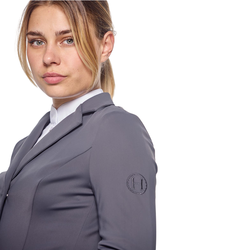 Harcour - Veste de concours femme Jismy gris anthracite | - Ohlala