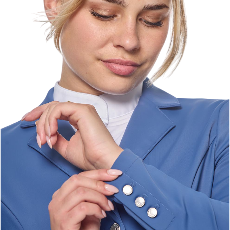 Harcour - Veste de concours femme Jismy steel blue | - Ohlala