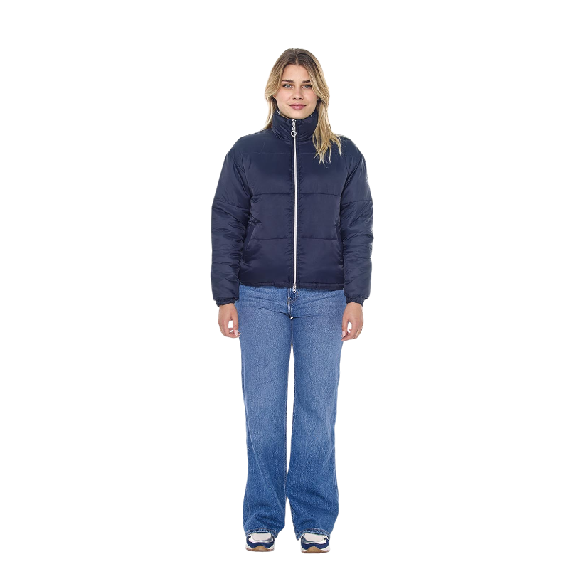 Harcour - Veste matelassée manches longues femme Janari marine | - Ohlala