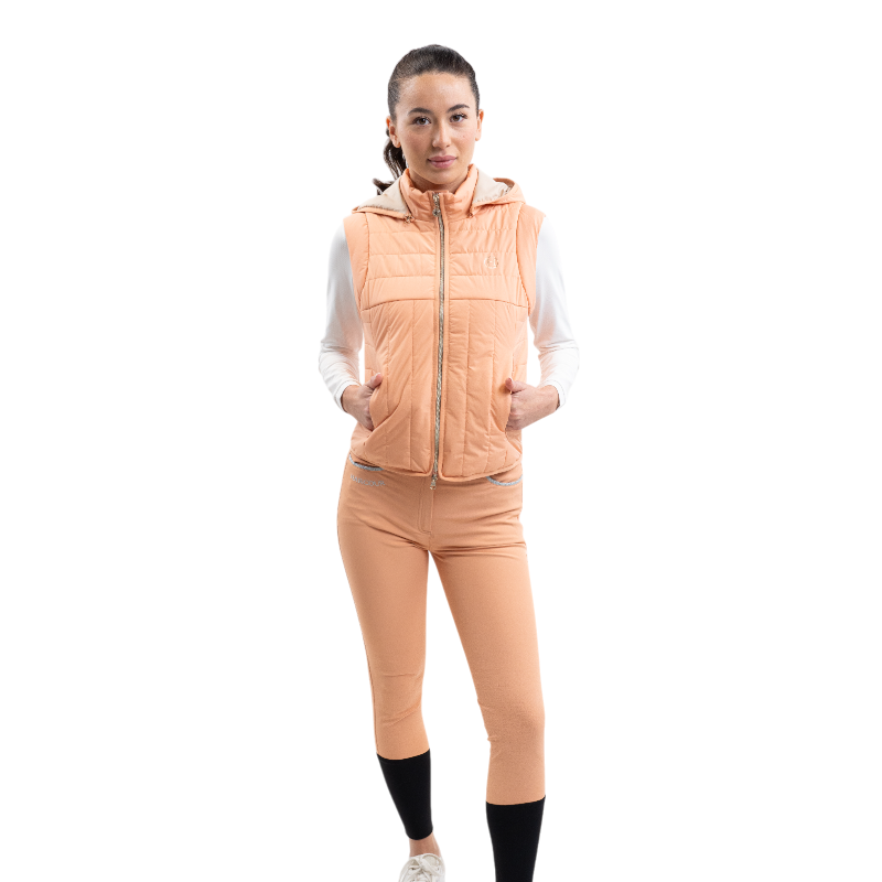 Harcour - Veste sans manches femme Berla abricot | - Ohlala