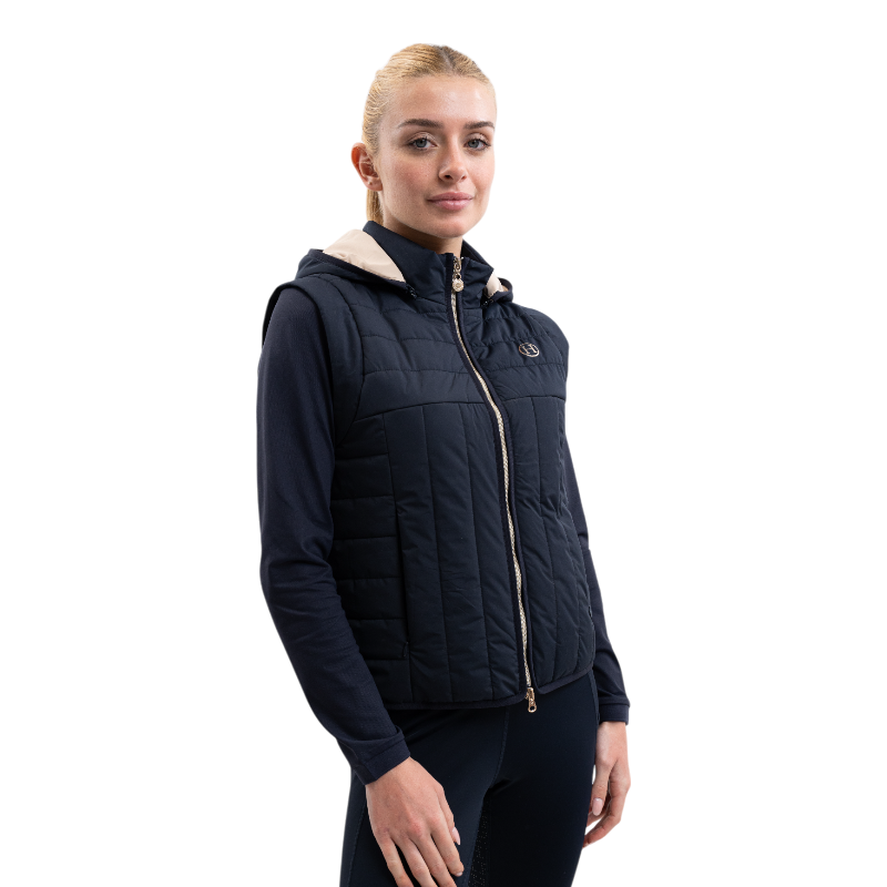 Harcour - Veste sans manches femme Berla marine | - Ohlala