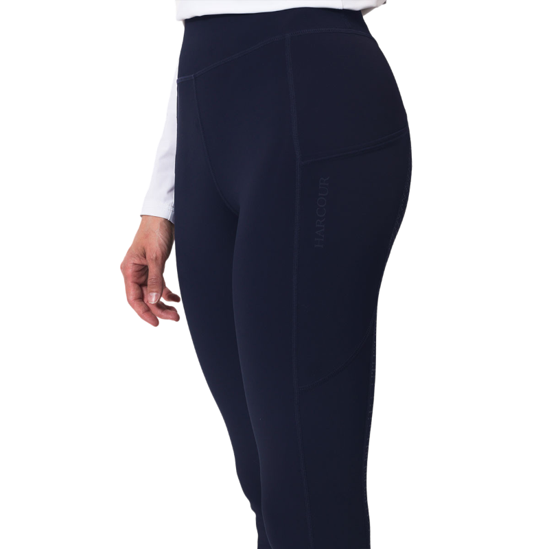 Harcour - Legging d'équitation femme Louna marine | - Ohlala