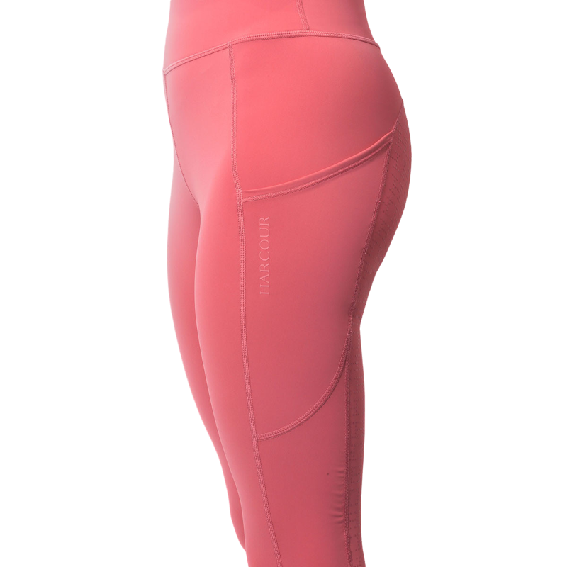 Harcour - Legging d'équitation femme Louna vieux rose | - Ohlala