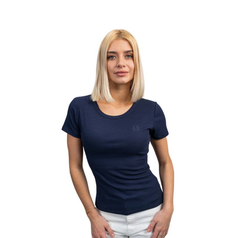 Harcour - T-shirt manches courtes femme Tarlala marine | - Ohlala