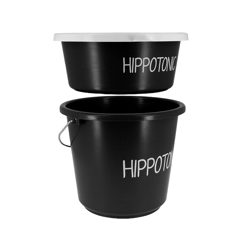 Hippotonic - Bol écurie noir 5L | - Ohlala