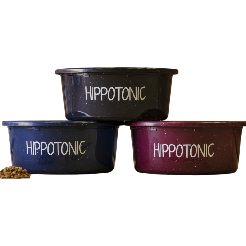 Hippotonic - Bol d'écurie 5L pailleté noir | - Ohlala