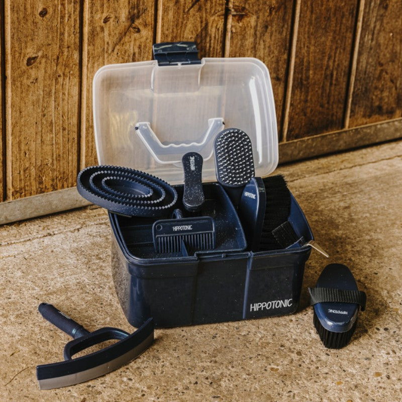 Hippotonic - Coffre de pansage pailleté bleu | - Ohlala