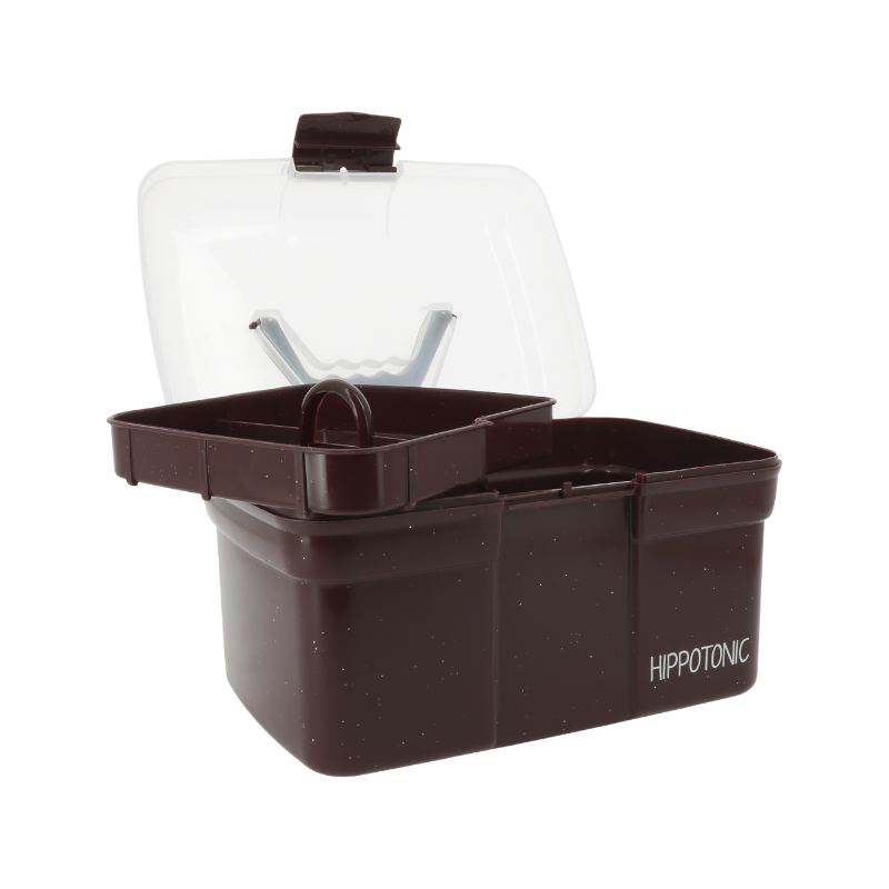 Hippotonic - Coffre de pansage pailleté bordeaux | - Ohlala