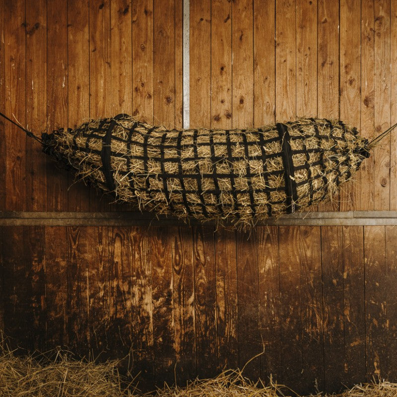 Hippotonic - Filet à foin tunnel noir | - Ohlala
