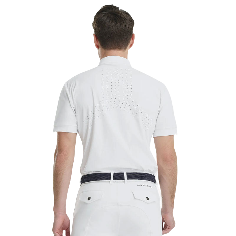 Horse Pilot - Chemise à manches courtes homme Aerolight blanc | - Ohlala