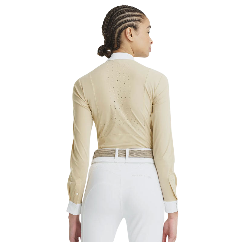 Horse Pilot - Chemise manches longues femme Aerolight sable | - Ohlala