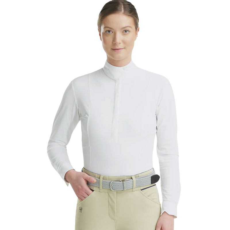 Horse Pilot - Chemise manches longues femme Monica blanc | - Ohlala