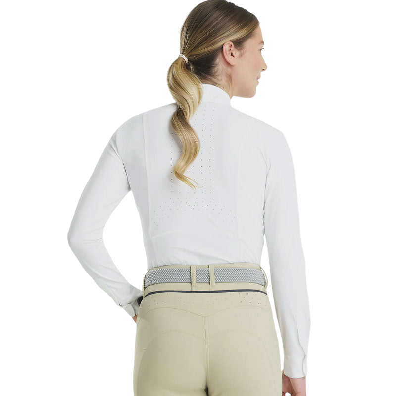 Horse Pilot - Chemise manches longues femme Monica blanc | - Ohlala