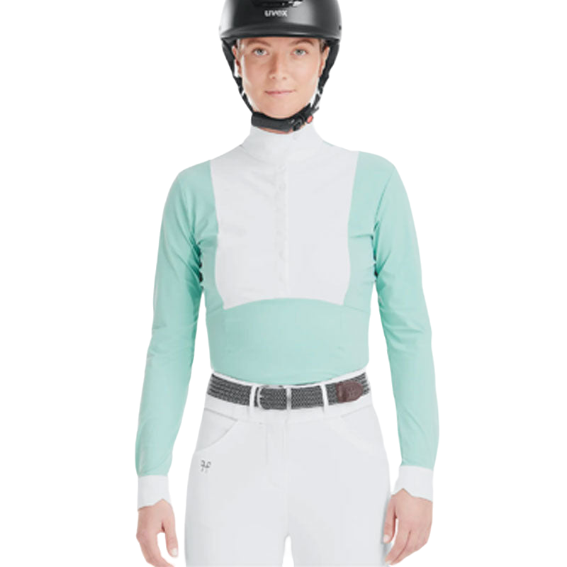 Horse Pilot - Chemise manches longues femme Monica vert d'eau | - Ohlala