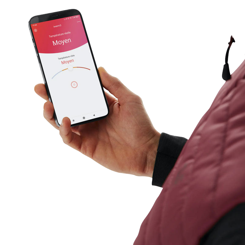 Horse Pilot - Doudoune sans manches homme E-Kelvin bordeaux (sans batterie) | - Ohlala