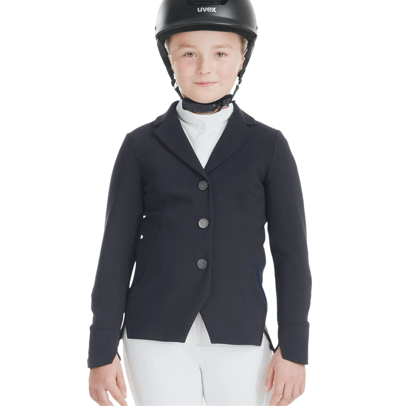 Horse Pilot - Veste de concours fille Aerotech bleu nuit | - Ohlala
