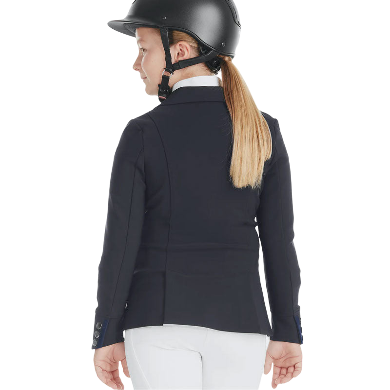 Horse Pilot - Veste de concours fille Aerotech bleu nuit | - Ohlala