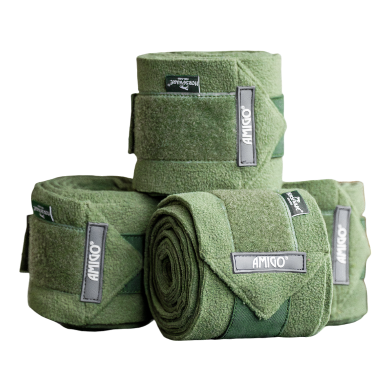Horseware - Bandes de polo Amigo Fleece bramble (x4) | - Ohlala