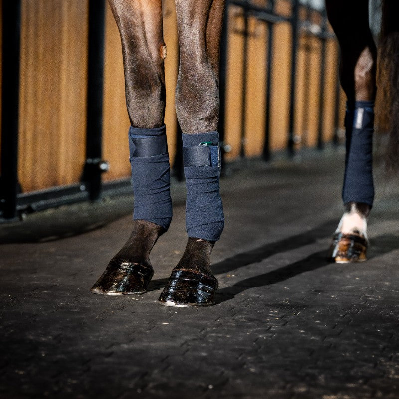 Horseware - Bandes de polo Amigo Fleece marine (x4) | - Ohlala