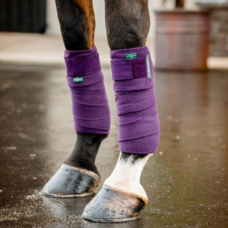 Horseware - Bandes de polo Amigo Fleece winterberry (x4) | - Ohlala