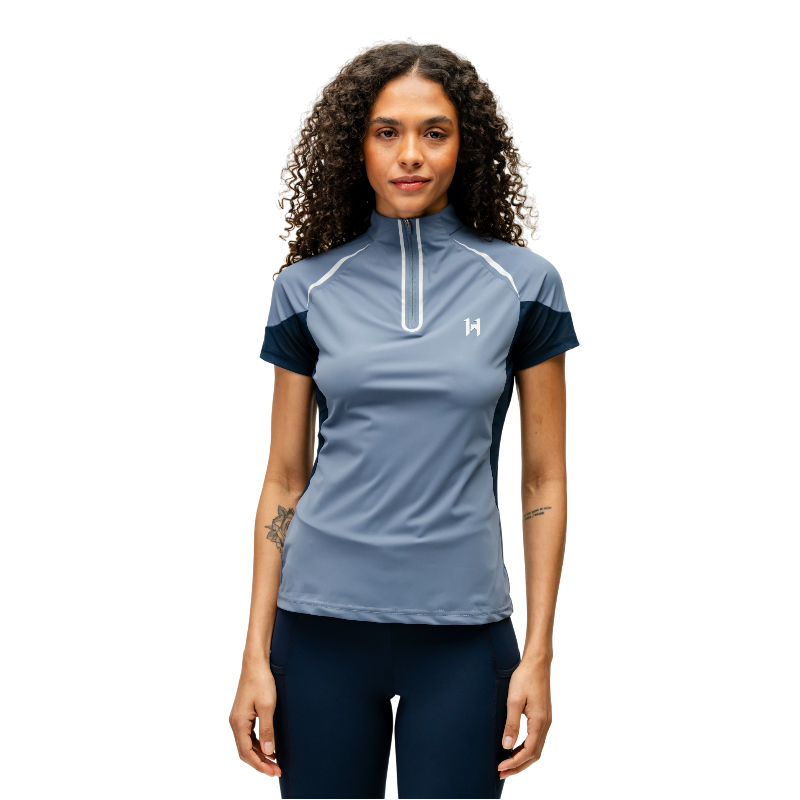 Horseware - Baselayer manches courtes femme Stamina Hw blue | - Ohlala