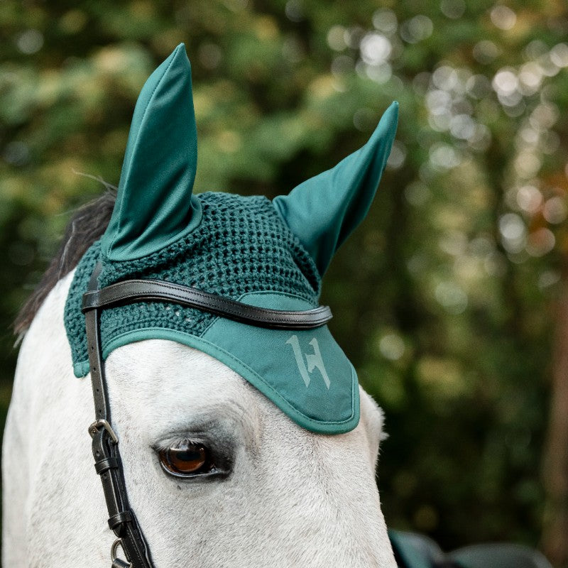 Horseware - Bonnet pour chevaux Ear Net dynasty green | - Ohlala