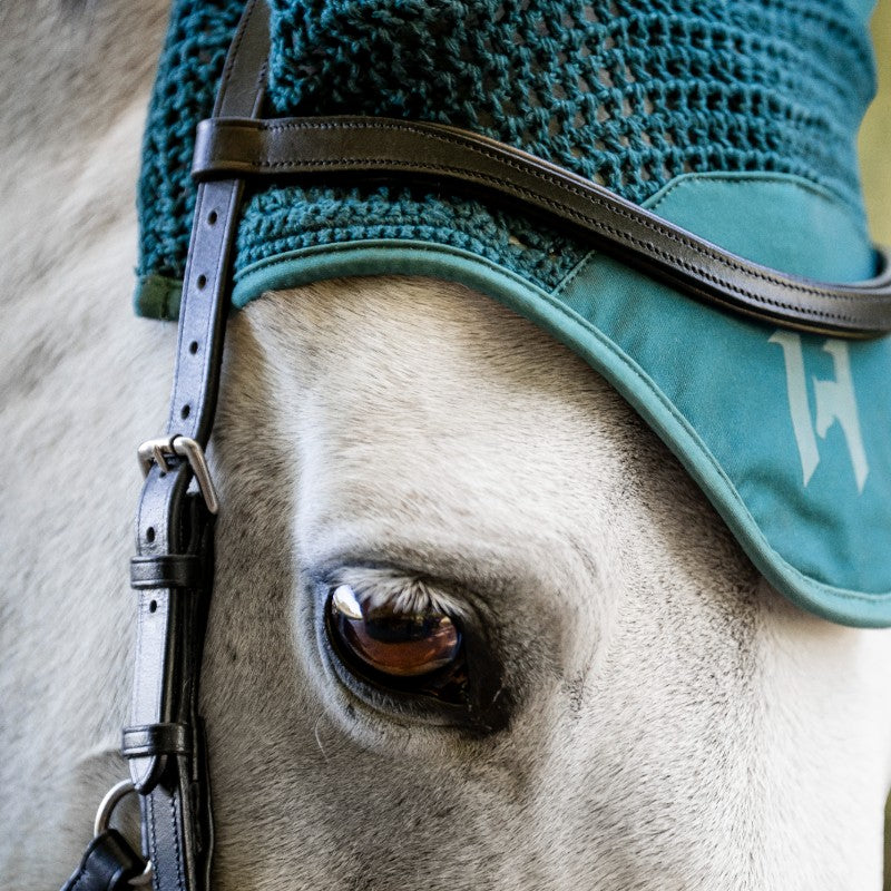 Horseware - Bonnet pour chevaux Ear Net dynasty green | - Ohlala