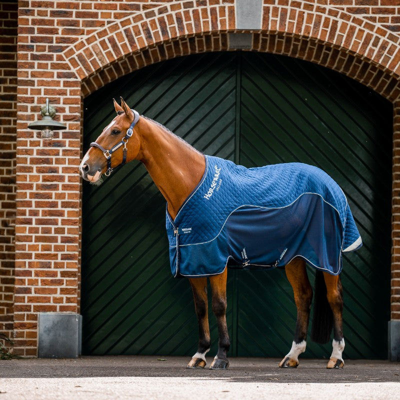 Horseware - Chemise de transport Signature Travel Cooler marine | - Ohlala