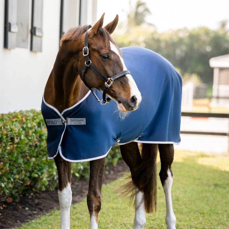 Horseware - Chemise séchante Amigo Jersey marine/ titanium grey/ argent | - Ohlala