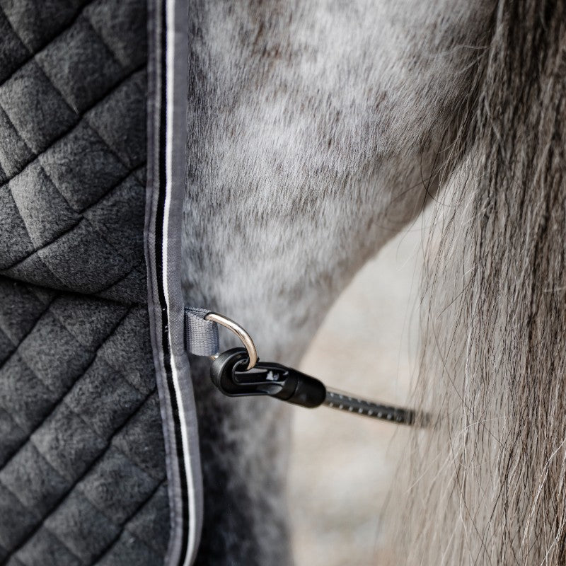 Horseware - Chemise séchante Thermal Cooler noir/ thunderstorm grey/ argent | - Ohlala