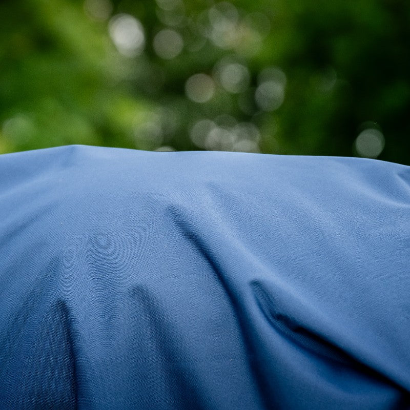 Horseware - Couverture d'extérieur Amigo Bravo 12 Plus Turnout marine/ titanium grey/ argent 400g | - Ohlala