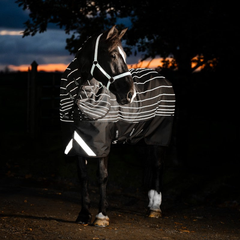 Horseware - Couverture d'extérieur Amigo FieldSafe Reflectech Plus Turnout noir 0g | - Ohlala