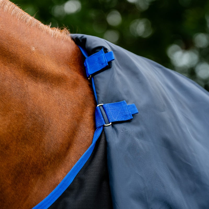 Horseware - Couverture d'extérieur Amigo Ripstop 900 Plus noir/ classic blue 200g | - Ohlala