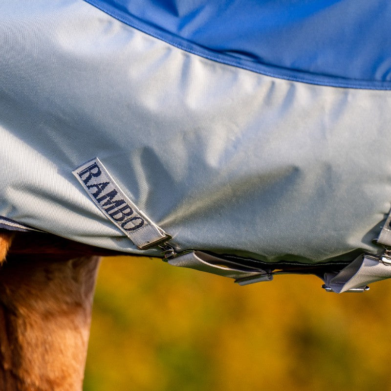Horseware - Couverture d'extérieur Rambo Autumn Series marine/ gris 0g | - Ohlala