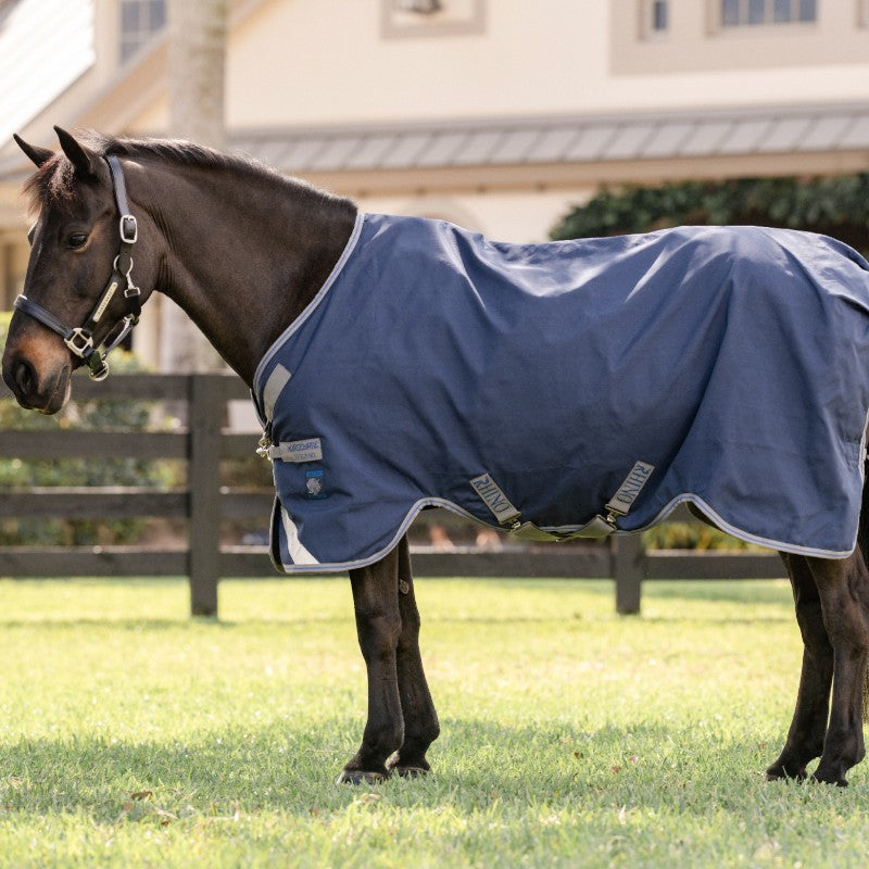 Horseware - Couverture d'extérieur Rhino Turnout VL marine/ titanium grey/ classic blue 250g | - Ohlala