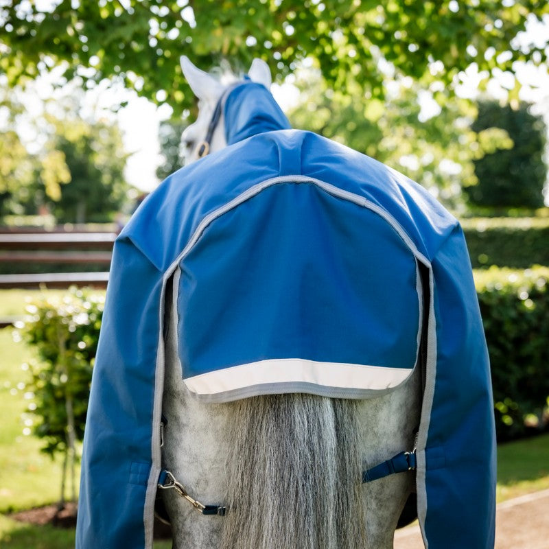 Horseware - Couverture d'extérieur thérapeutique Ionic Therapy Turnout imperial blue/ argent/ marine 100g | - Ohlala