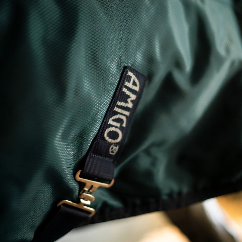 Horseware - Couverture de box Amigo Ripstop Insulator dynasty green/ marine/ argent 50g | - Ohlala
