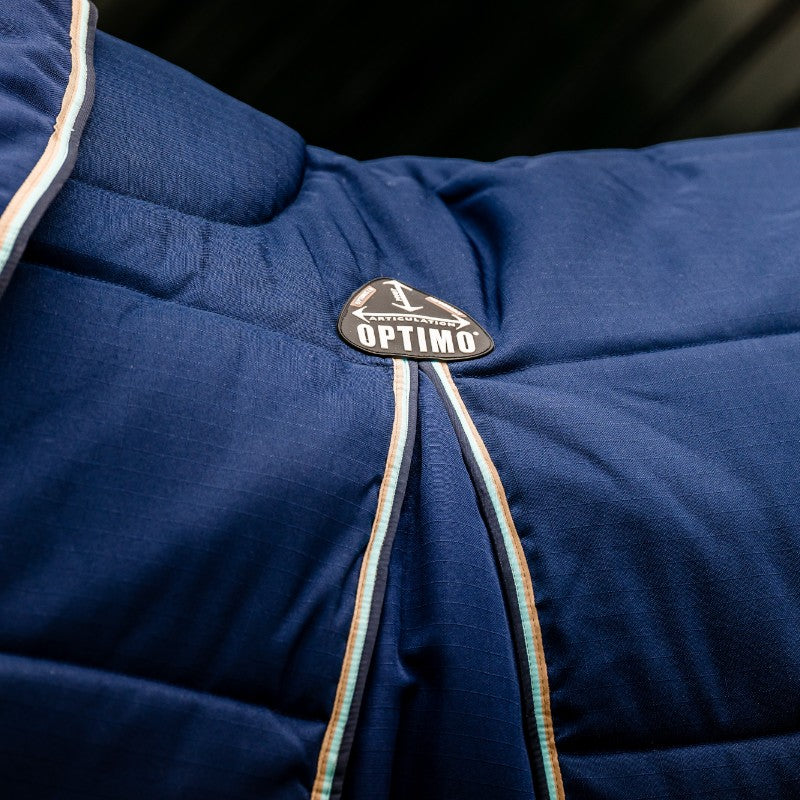 Horseware - Couverture de box Rambo Optimo Stable Plus marine/ beige/ baby blue 400g | - Ohlala