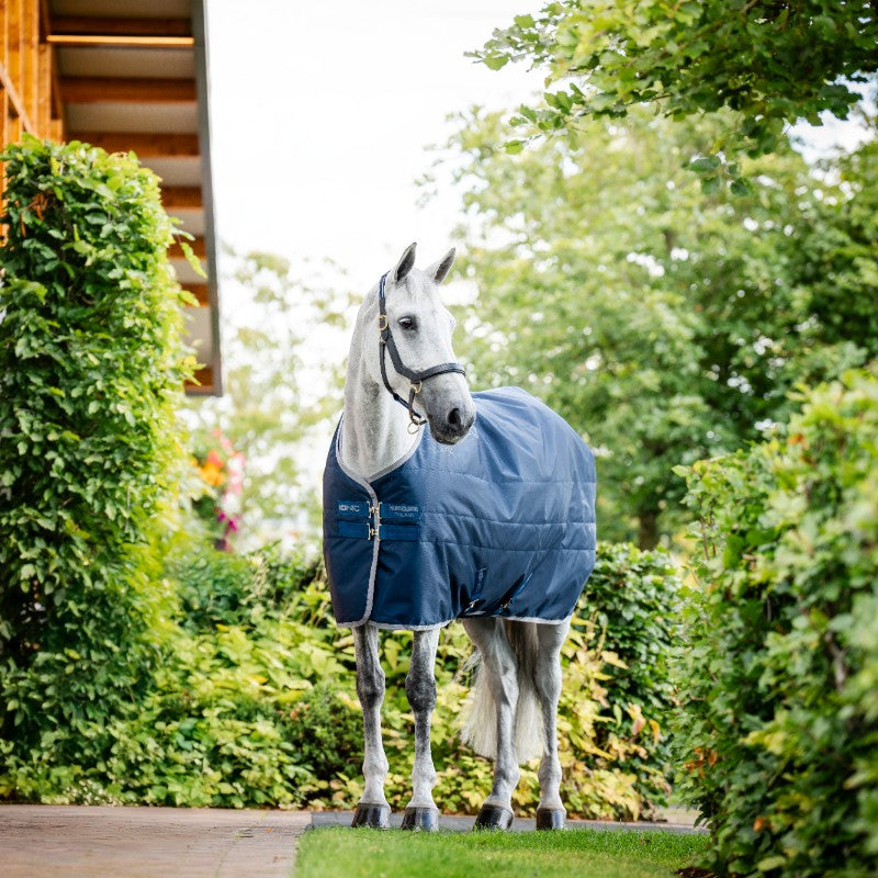 Horseware - Couverture de box thérapeutique Ionic Therapy imperial blue/ argent/ marine 50g | - Ohlala