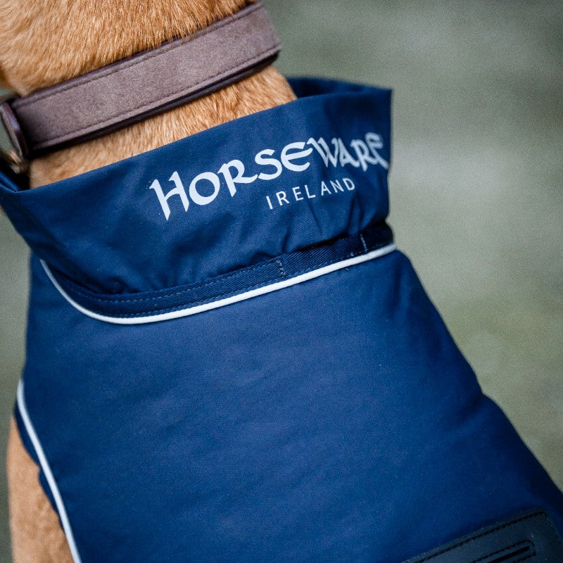 Horseware - Couverture imperméable pour chien Signature marine | - Ohlala