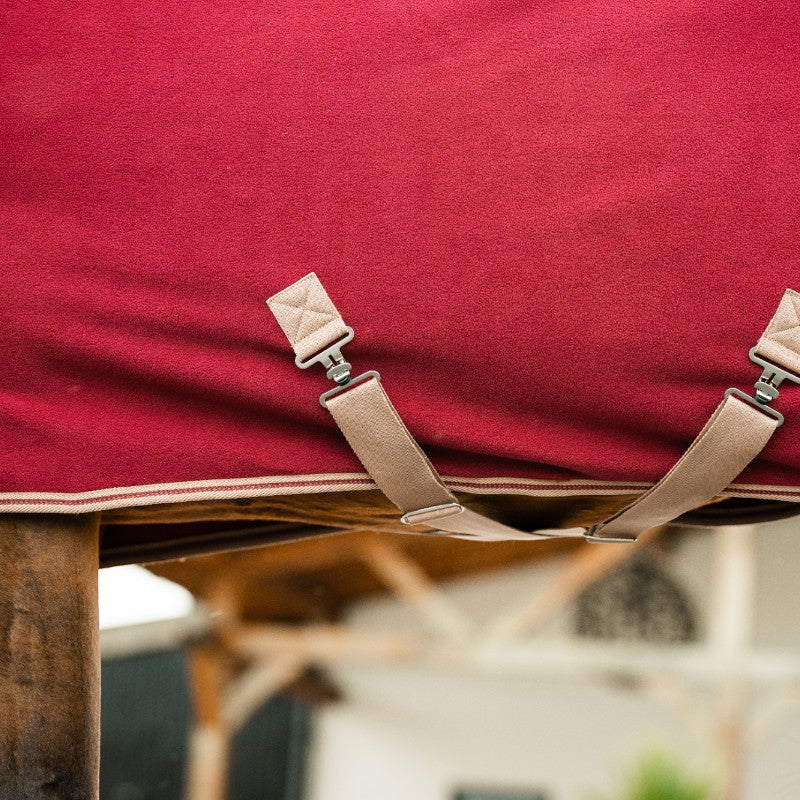 Horseware - Couverture polaire Amigo Fleece Cooler mulberry et taupe 0g | - Ohlala