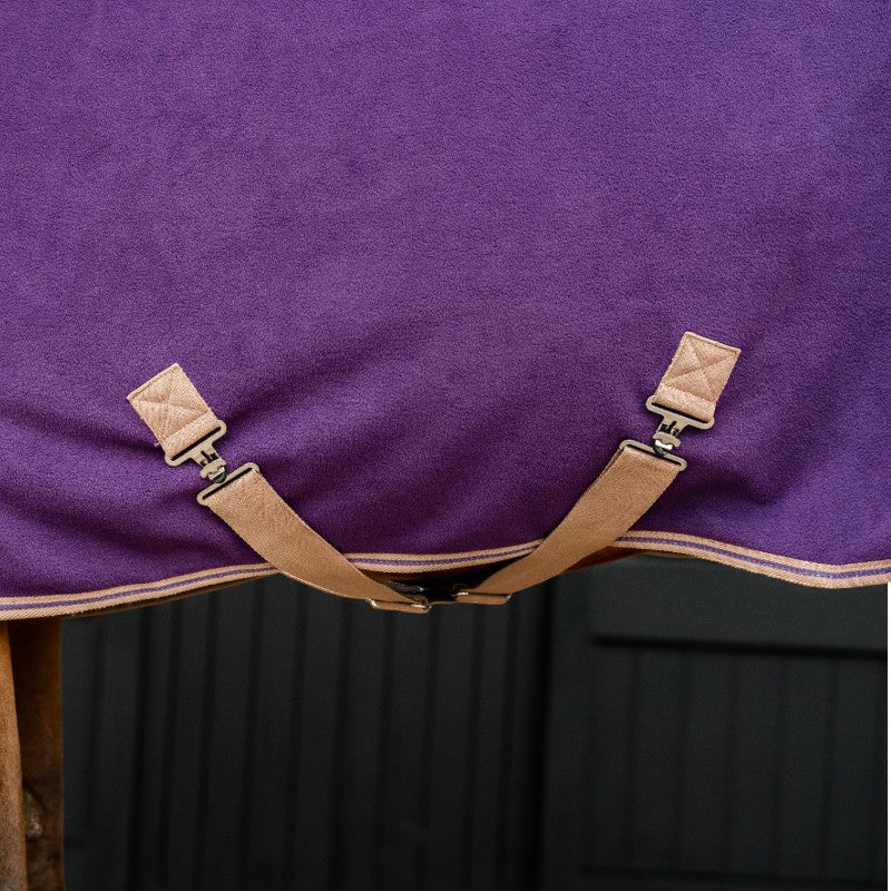 Horseware - Couverture polaire Amigo Fleece Cooler winterberry et taupe | - Ohlala