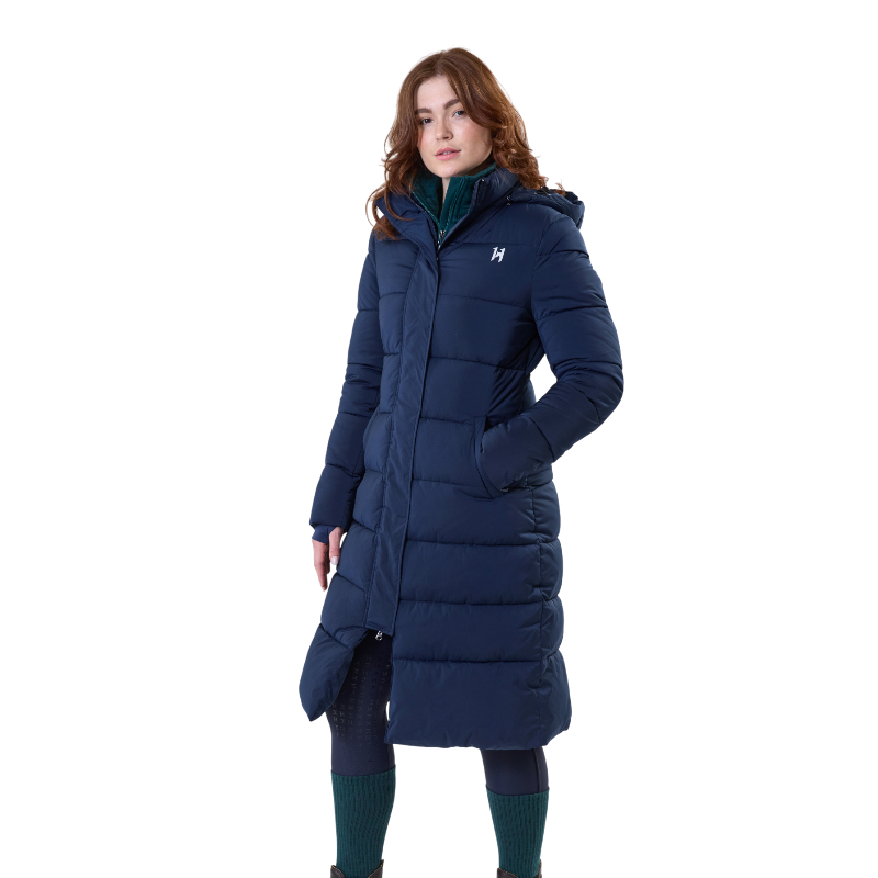 Horseware - Doudoune longues femme Verve marine | - Ohlala