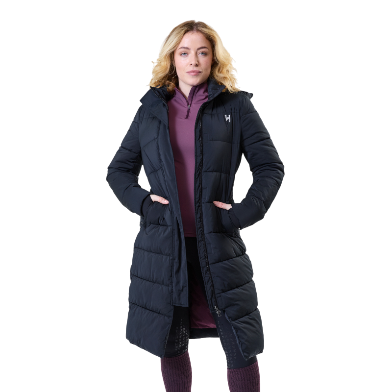 Horseware - Doudoune longues femme Verve noir | - Ohlala