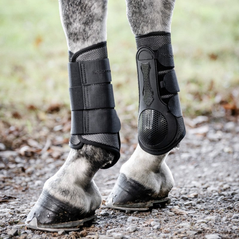 Horseware - Guêtres fermées Pro Bamboo noir | - Ohlala