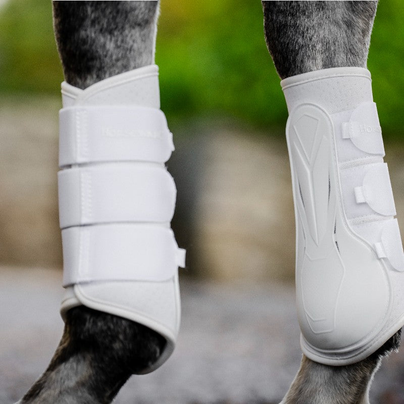 Horseware - Guêtres ouvertes Classic blanc | - Ohlala
