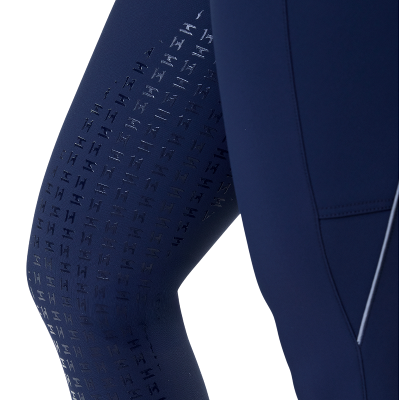 Horseware - Legging d'équitation femme Optifit Winter marine full grip | - Ohlala