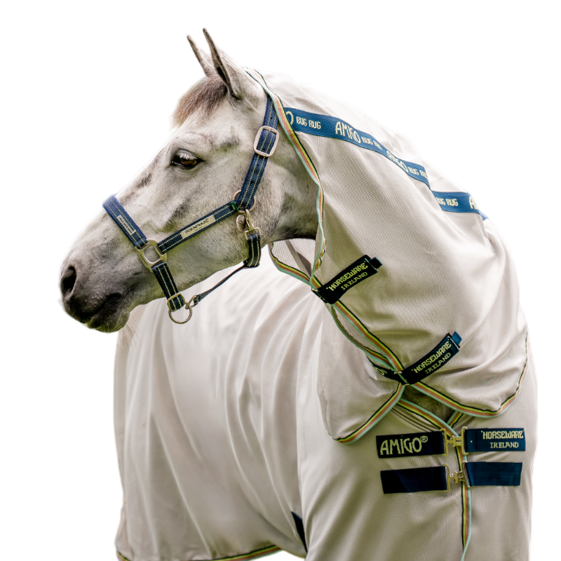 Horseware - Licol spécial pâturage Field Safe marine | - Ohlala