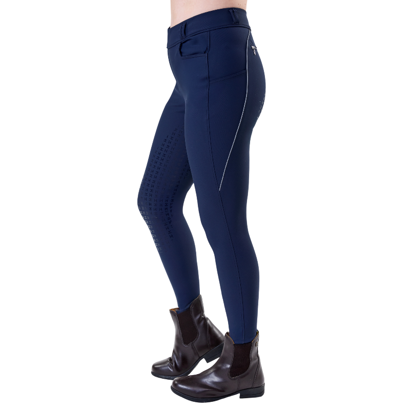 Horseware - Pantalon d'équitation femme Easefit Hybid marine full grip | - Ohlala