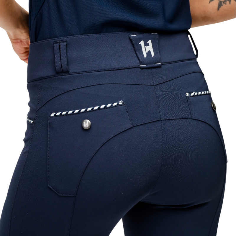 Horseware - Pantalon d'équitation femme Newmarket Mid Rise marine | - Ohlala